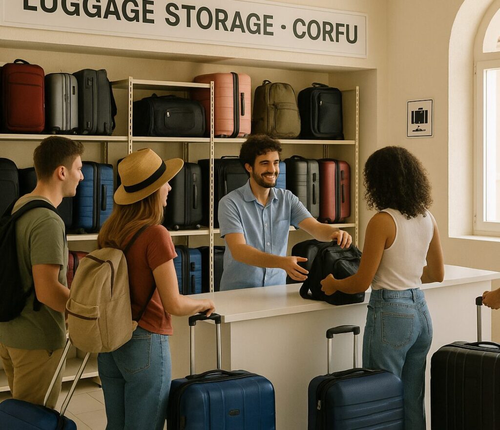 luggage storage corfu